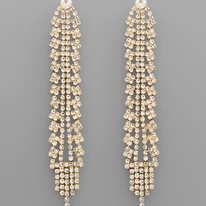 Crystal Cascade Style Earrings